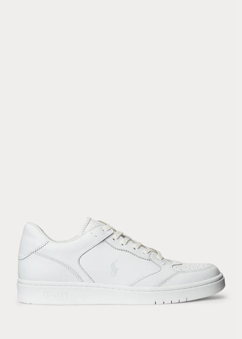 Ralph Lauren Court Sneakers Herr Vita | 693280-WXR