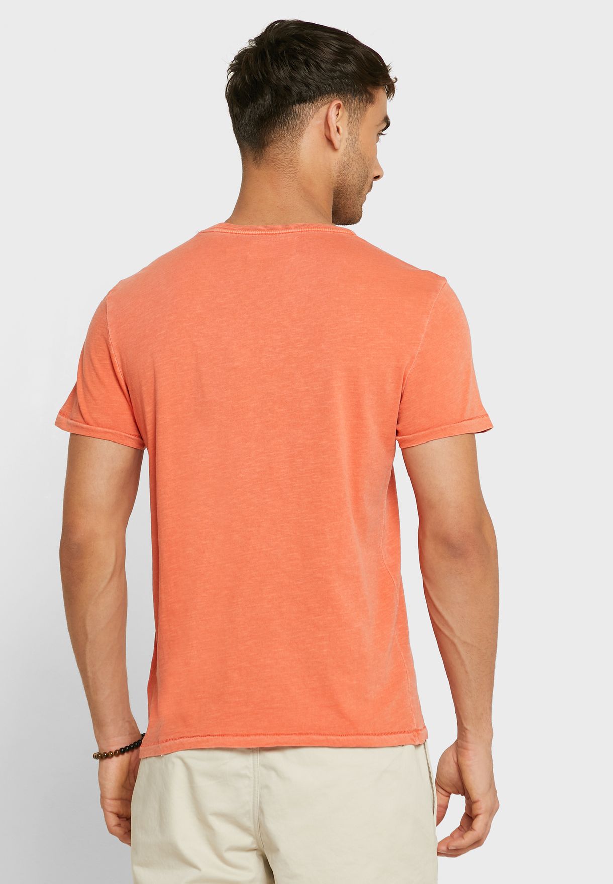 Ralph Lauren Logo Crew Neck T-shirt Herr Orange | 569837-TKJ