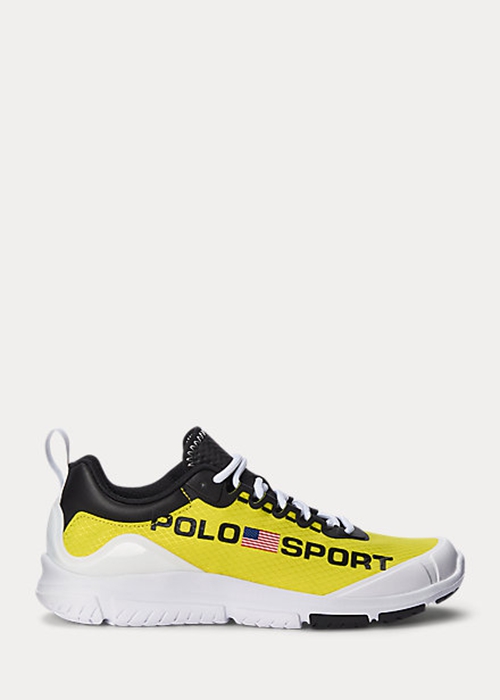 Ralph Lauren Polo Sport Tech Racer Sneakers Dam Gula Svarta | 273450-TGB